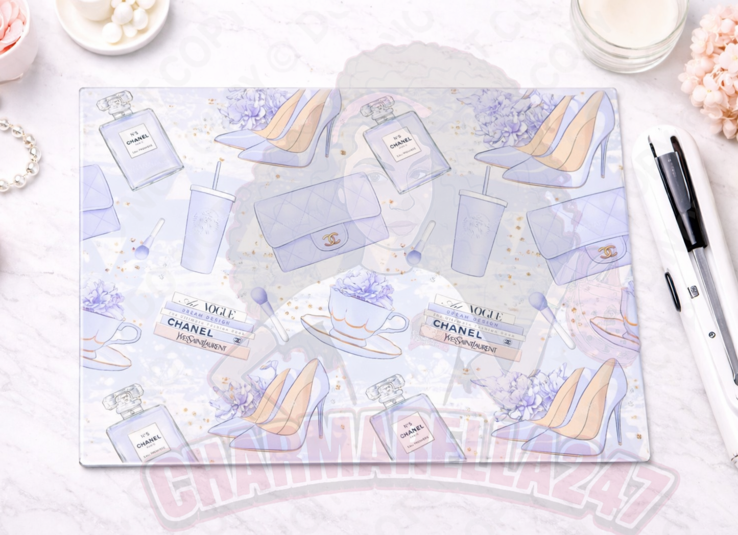 CHA-Nel Baby Blue Chopping Board