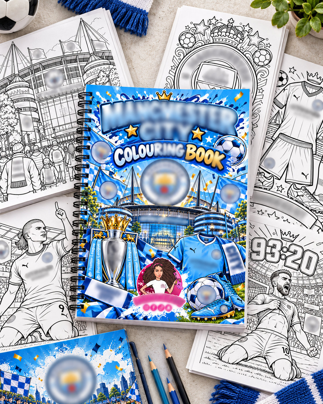Man-City A4 Colouring Book