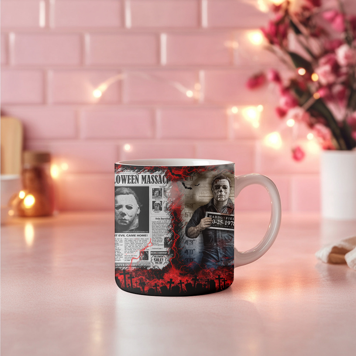 Horror Icon 11oz Mug – Scary Movie Villain Collectible Tea/Coffee Cup