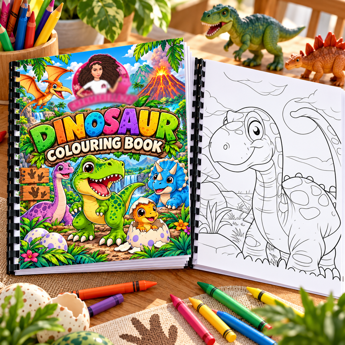 Dinosaurs A4 Colouring Book