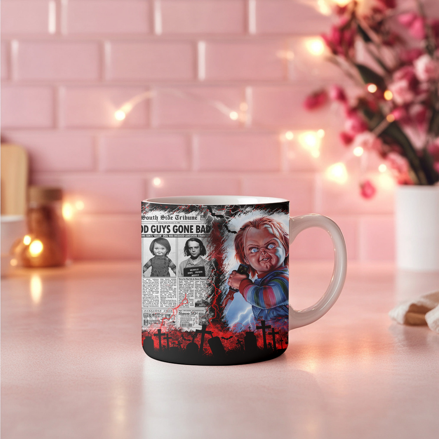Horror Icon 11oz Mug – Scary Movie Villain Collectible Tea/Coffee Cup