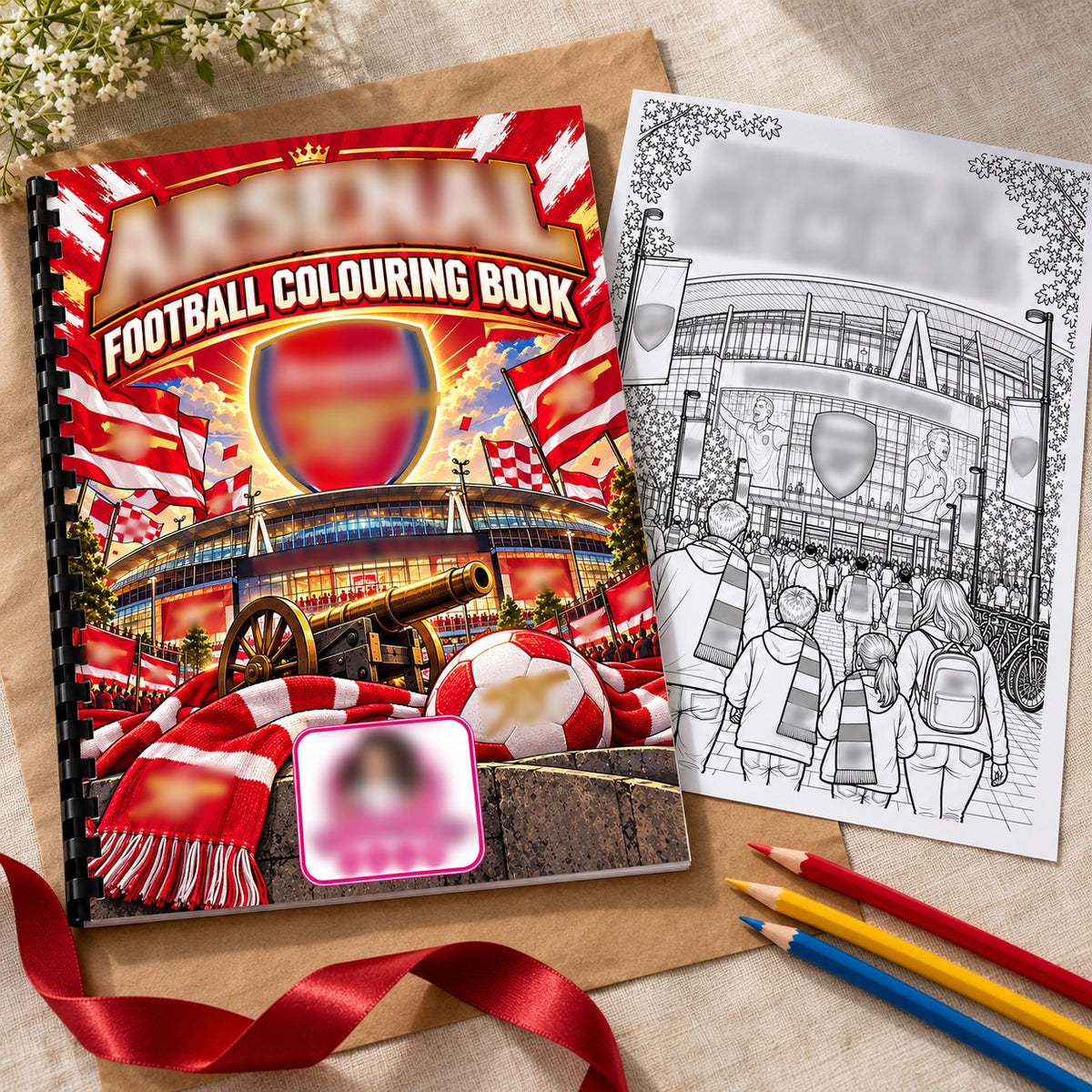 Arse-nal A4 Colouring Book
