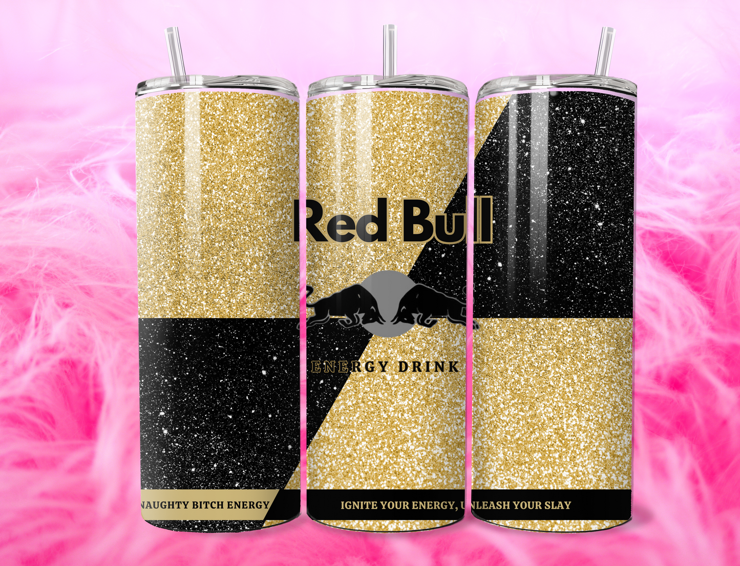 READY TO PRESS 20oz TUMBLER WRAP PRINT R BULL DRINK