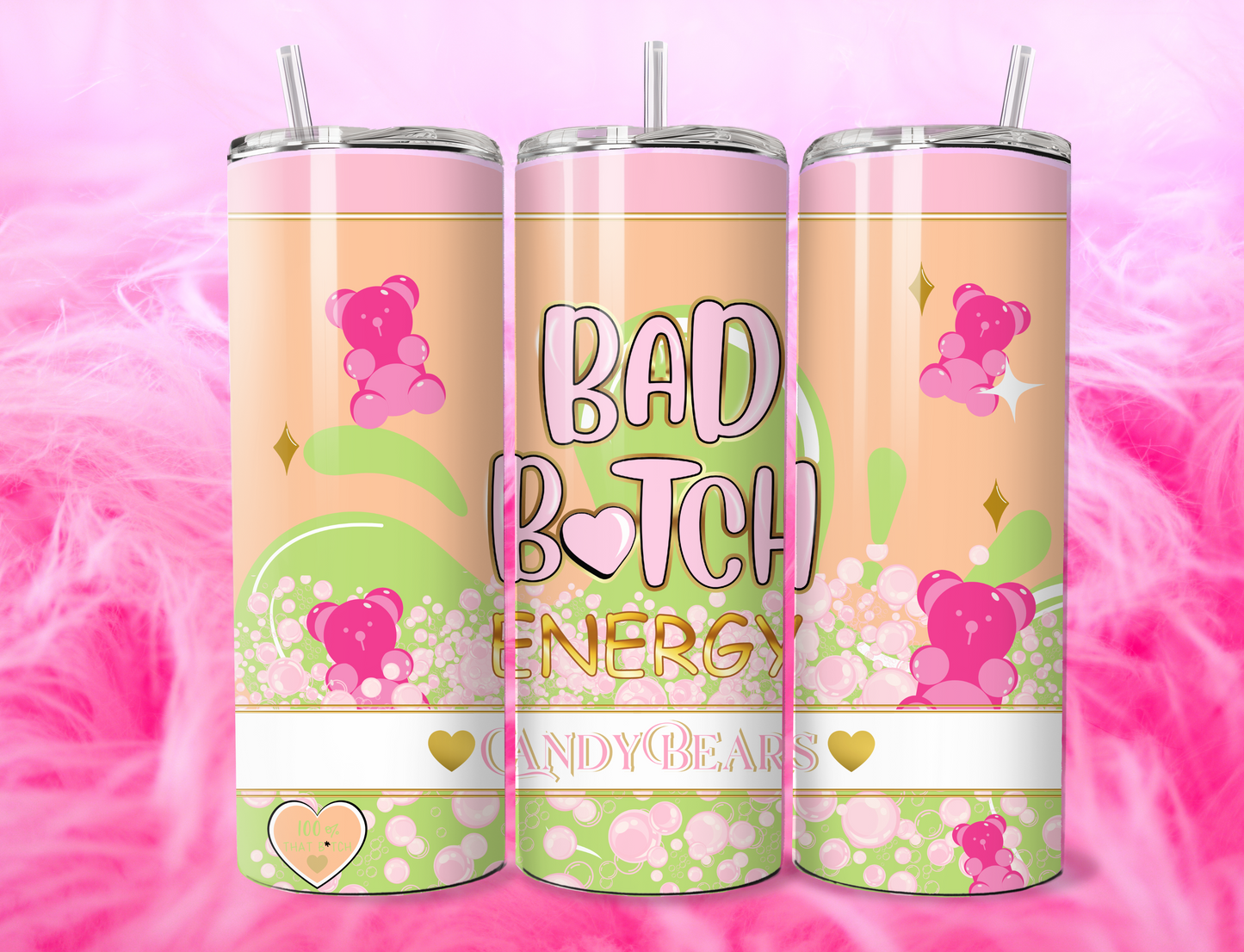 Bad B Energy Bubble Effect 20oz Tumbler