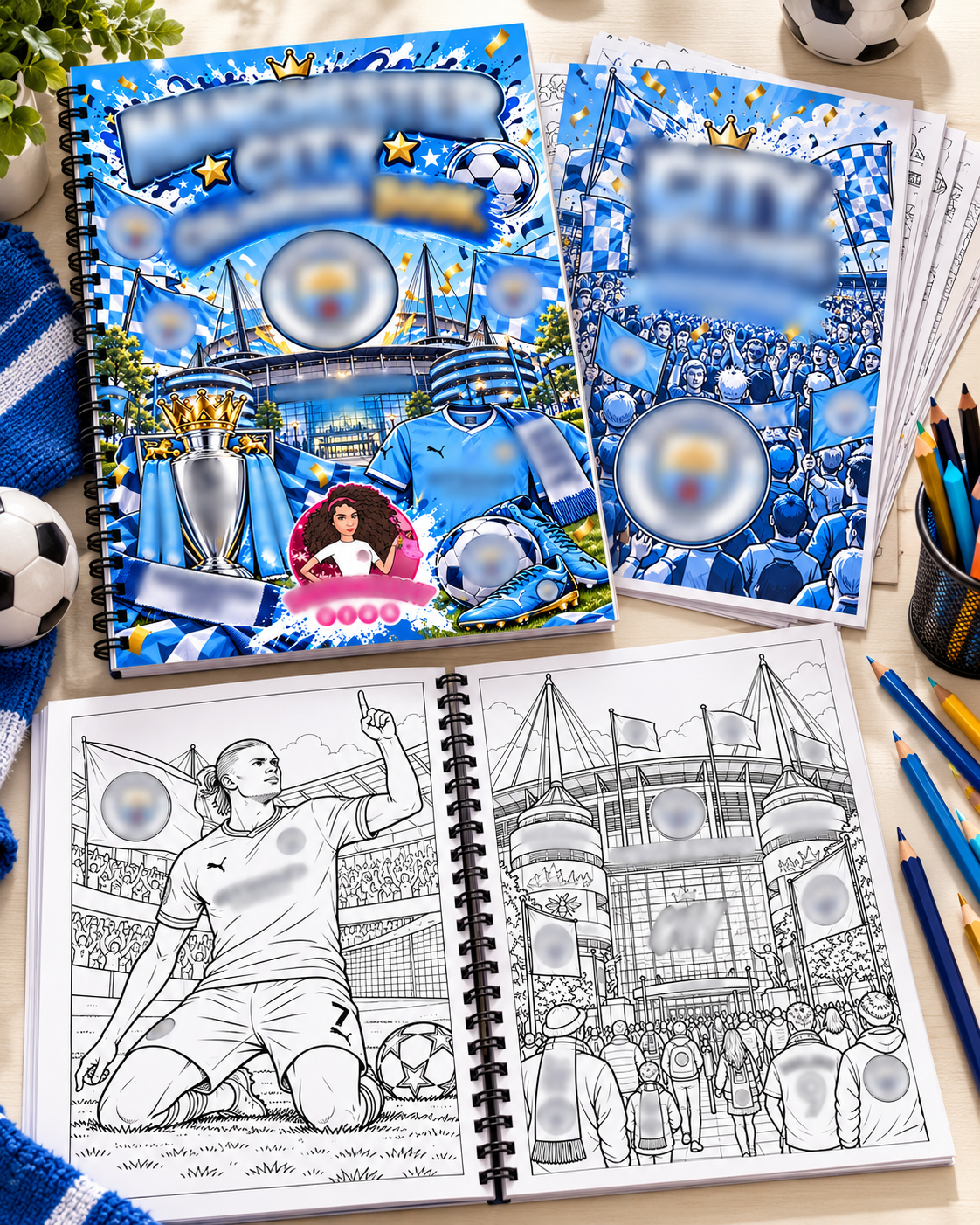 Man-City A4 Colouring Book