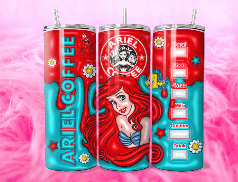 READY TO PRESS 20oz TUMBLER WRAP PRINT - Ari-El
