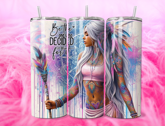 READY TO PRESS 20oz TUMBLER WRAP PRINT GO FOR IT