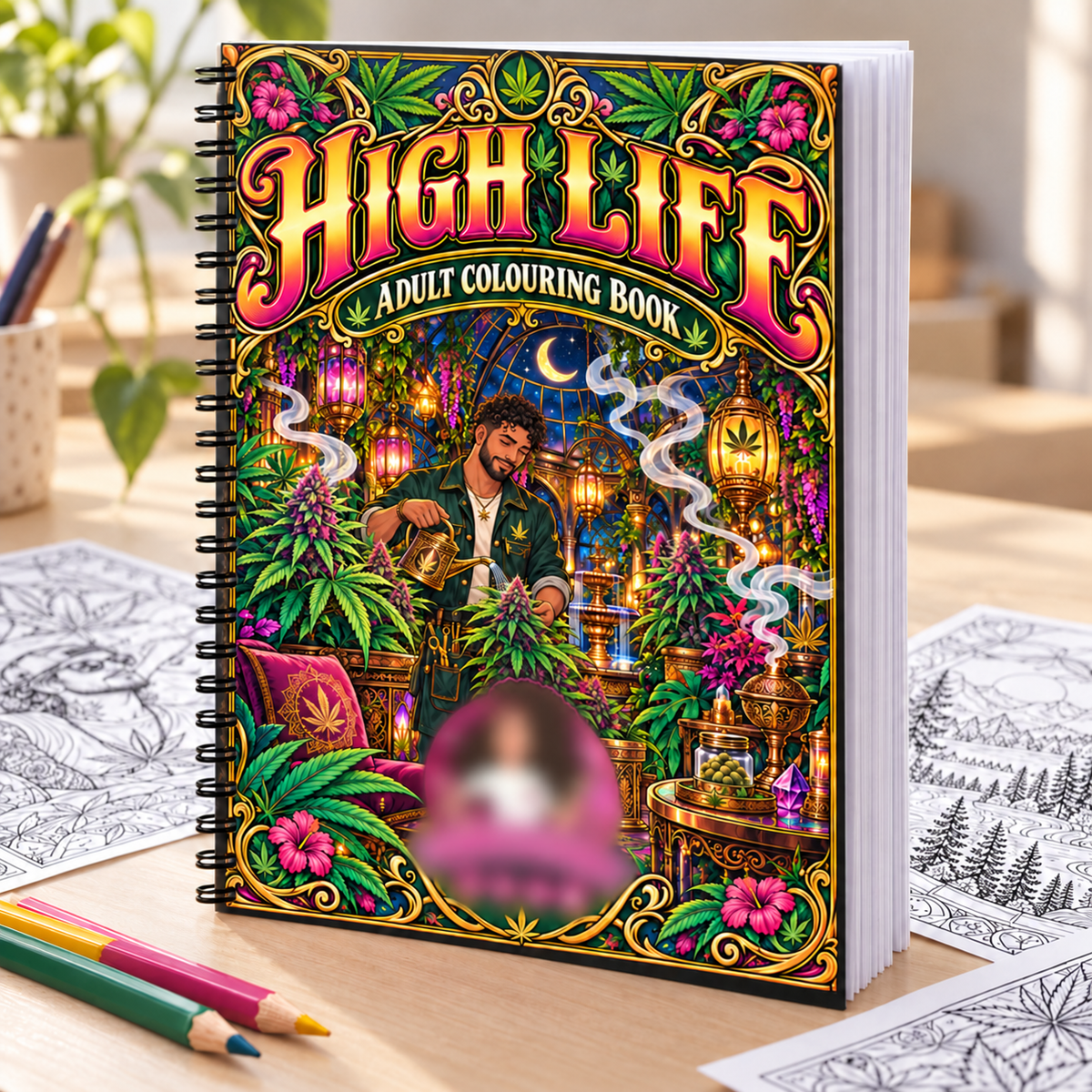High Life A4 Colouring Book