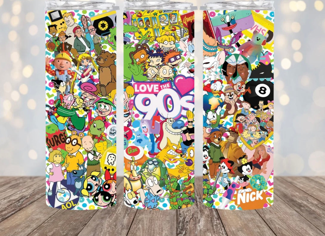LOVE THE 90S 20oz Tumbler