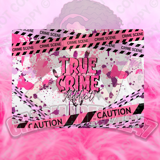 True Crime Addict Pink Chopping Board