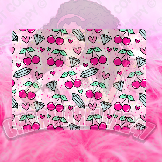Cherries & Diamonds Chopping Board