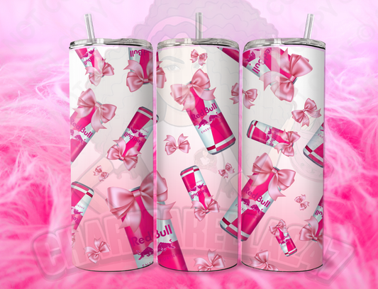 Pink Red-Bull Bows 20oz Tumbler