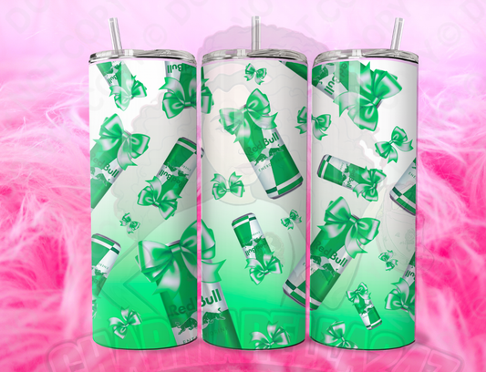 Green Red-Bull Bows 20oz Tumbler