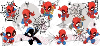 Spider-Man Webs 16oz UVDTF Wrap