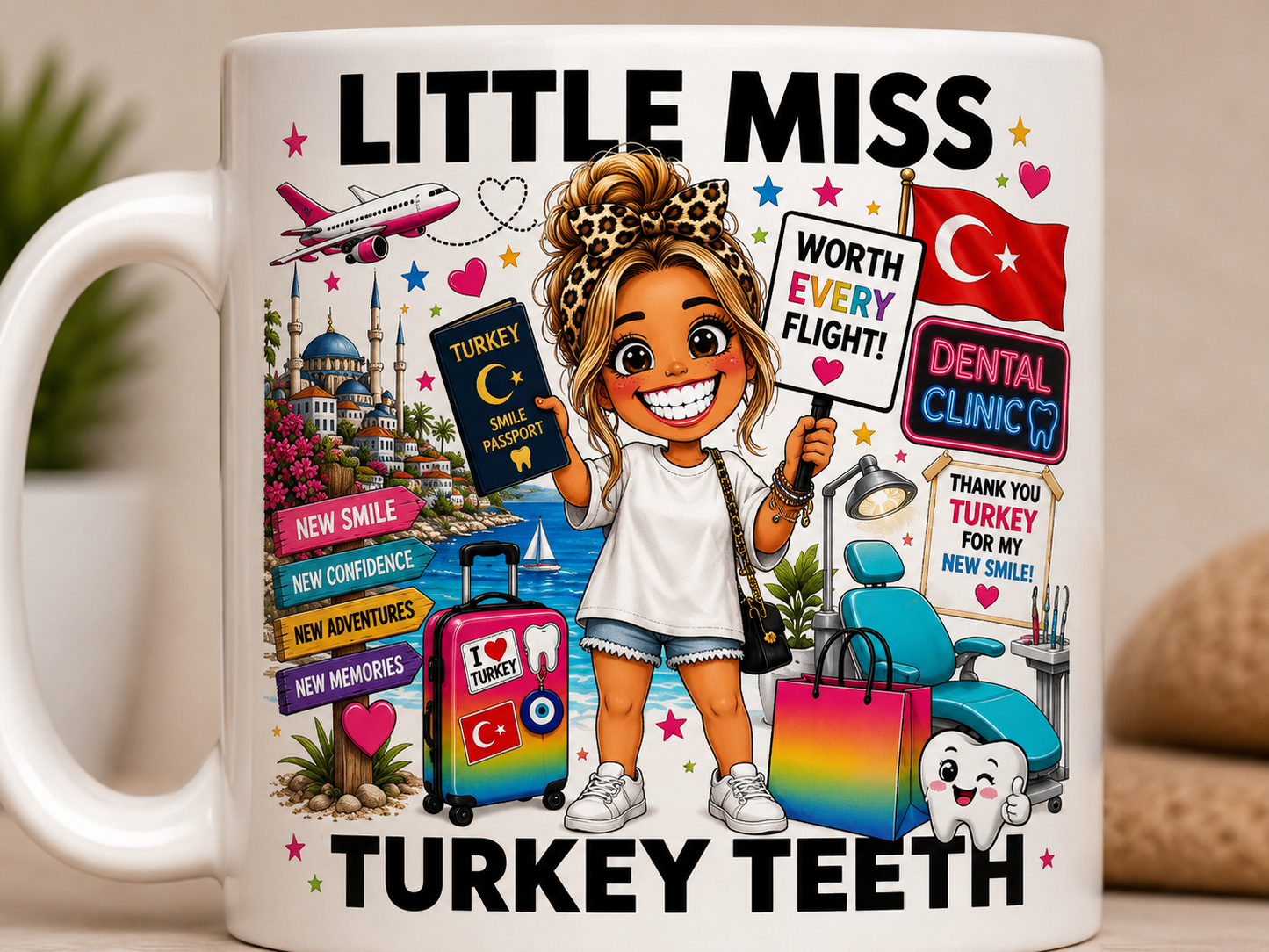 Little Miss Turkey Teeth 11oz Coffee/Tea Mug
