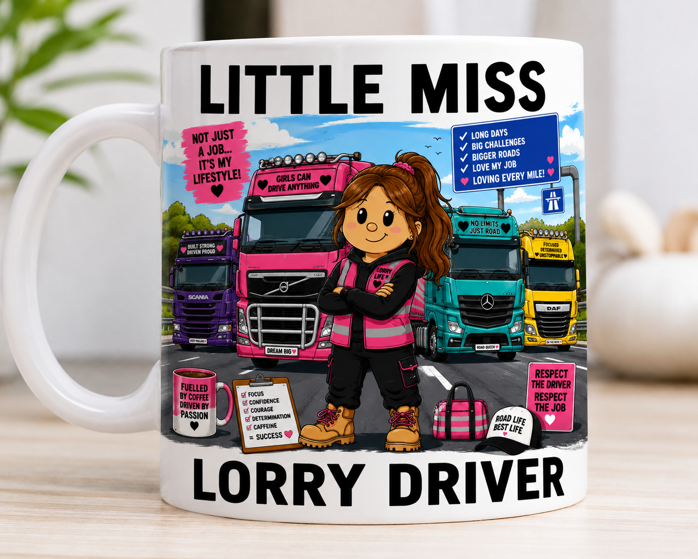 Little Miss Lorry Driver 11oz Coffee/Tea Mug
