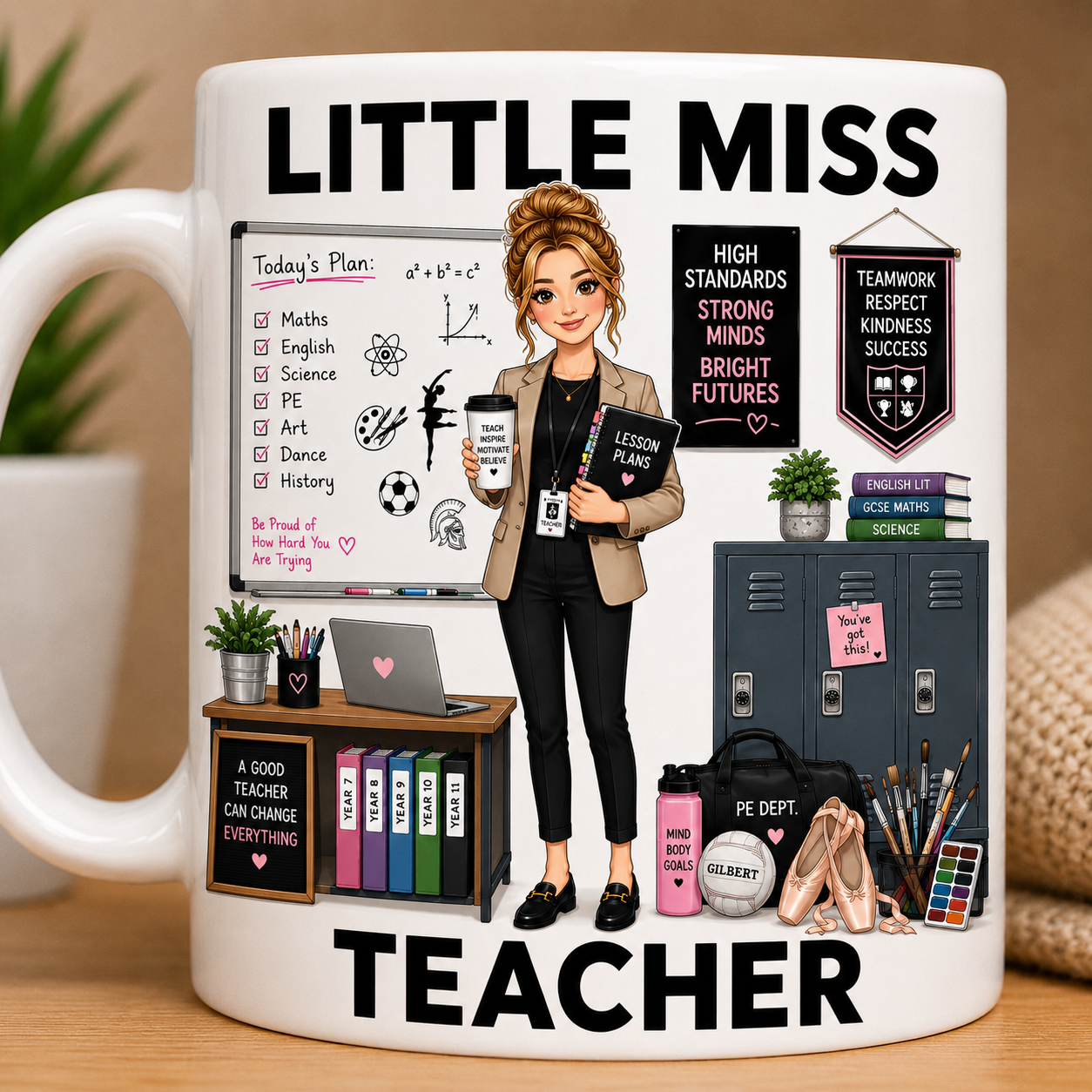 Little Miss Teacher Primary High School 11oz Coffee/Tea Mug