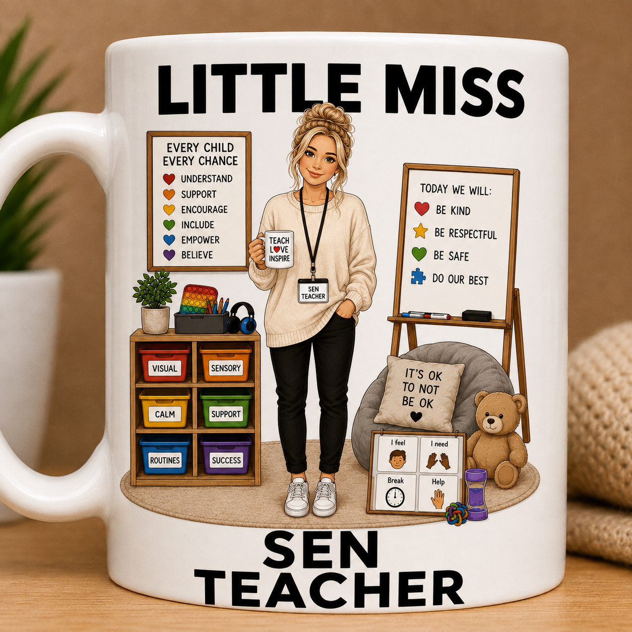 Little Miss Sen Teacher 11oz Coffee/Tea Mug