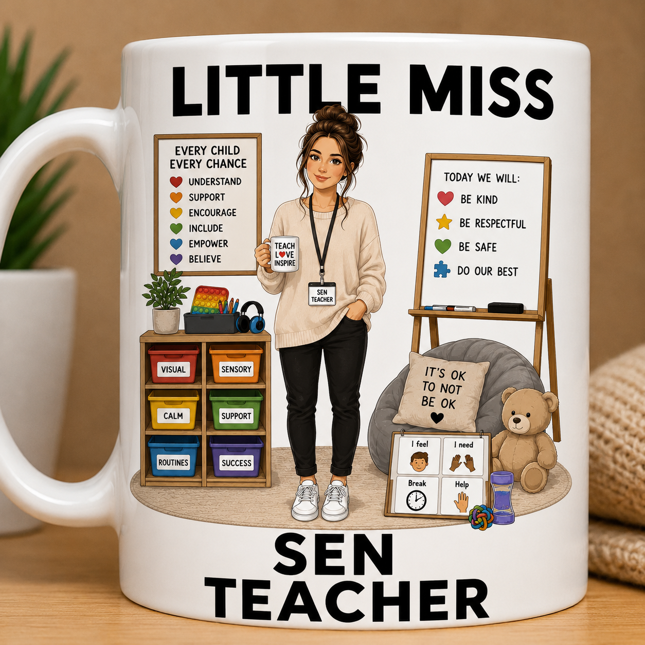 Little Miss Sen Teacher 11oz Coffee/Tea Mug