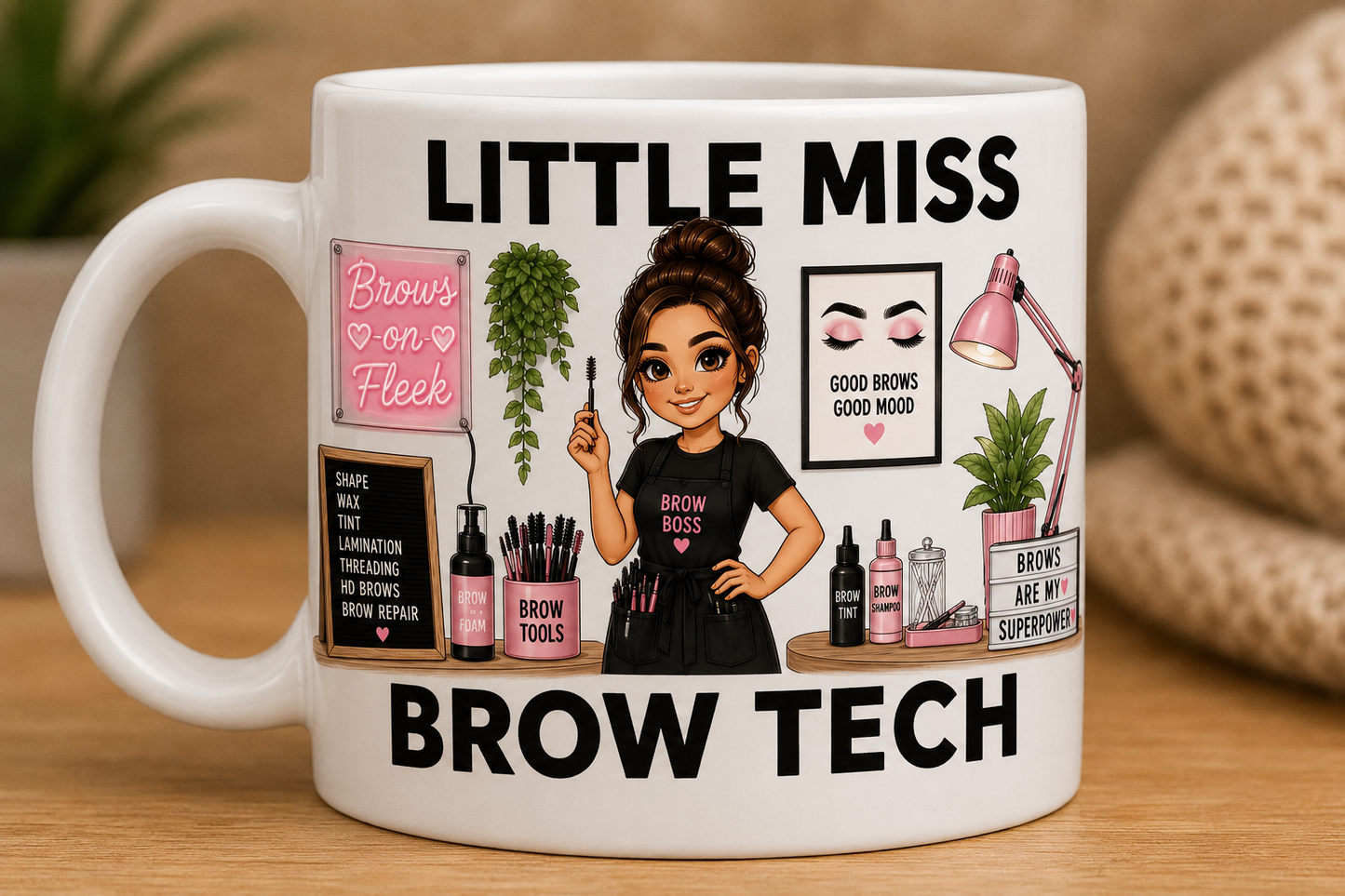 Little Miss Brow Tech 11oz Coffee/Tea Mug