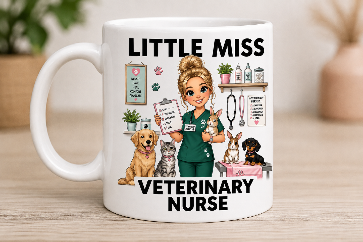 Little Miss Veterinary Nurse 11oz Coffee/Tea Mug