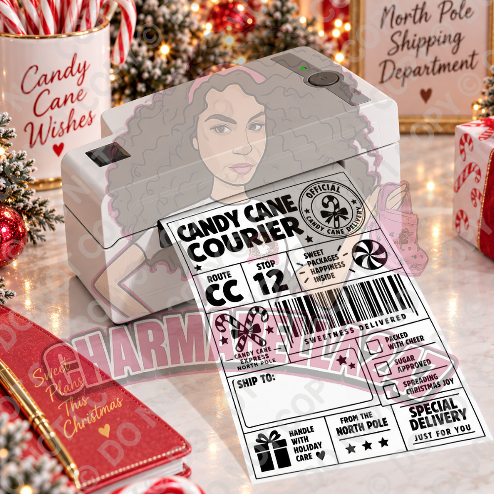 Personalised Christmas Festive 4x6 Parcel Labels – Pack of 10