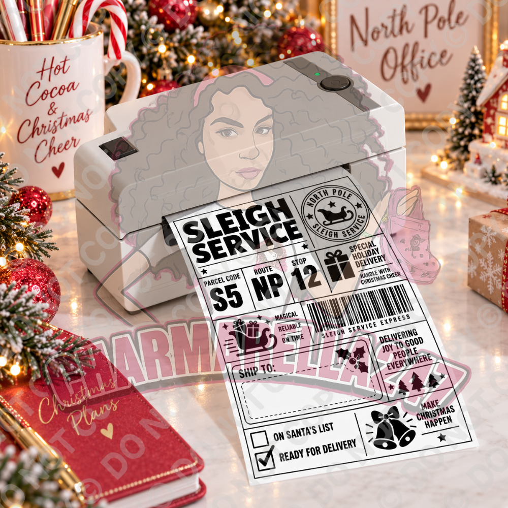 Personalised Christmas Festive 4x6 Parcel Labels – Pack of 10