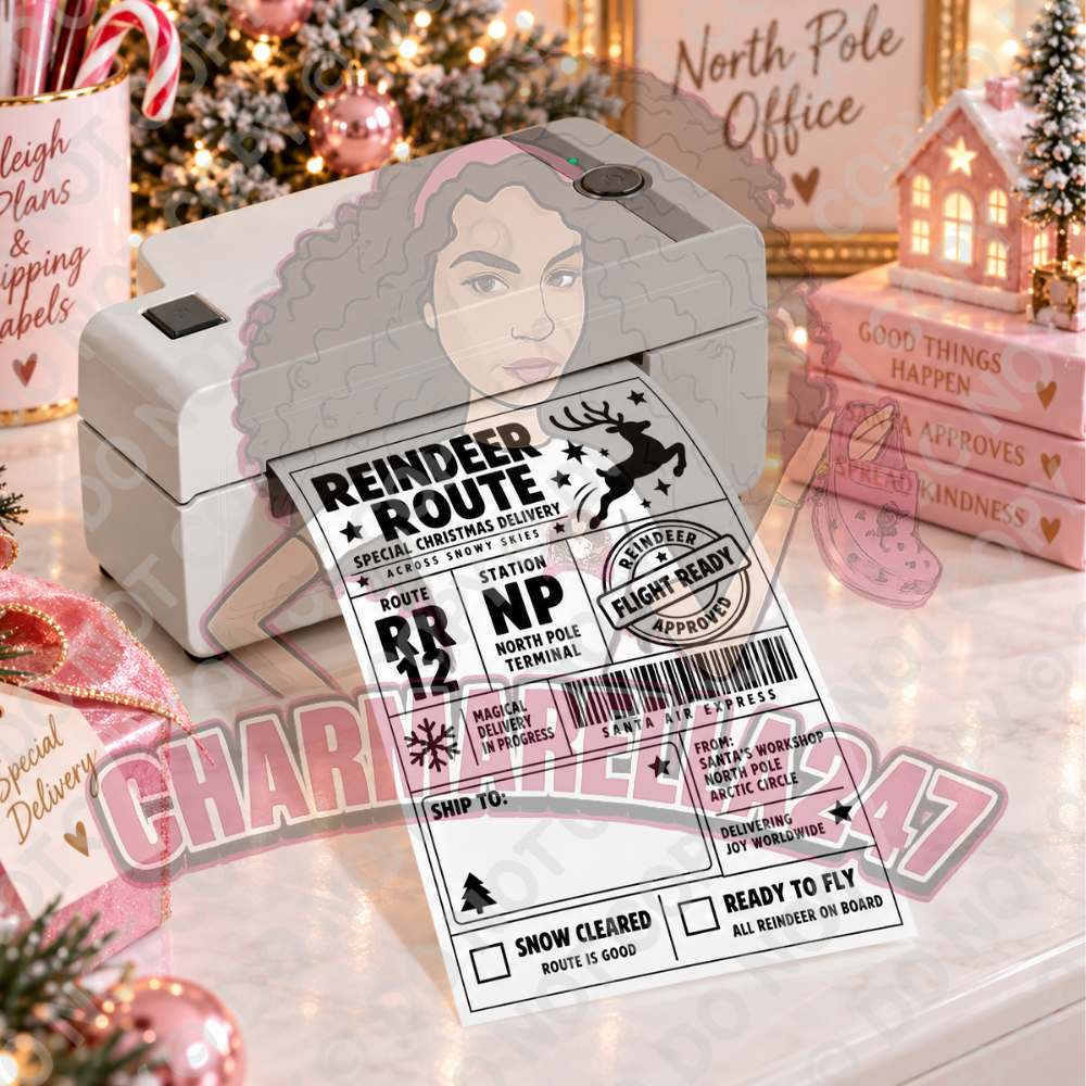 Personalised Christmas Festive 4x6 Parcel Labels – Pack of 10