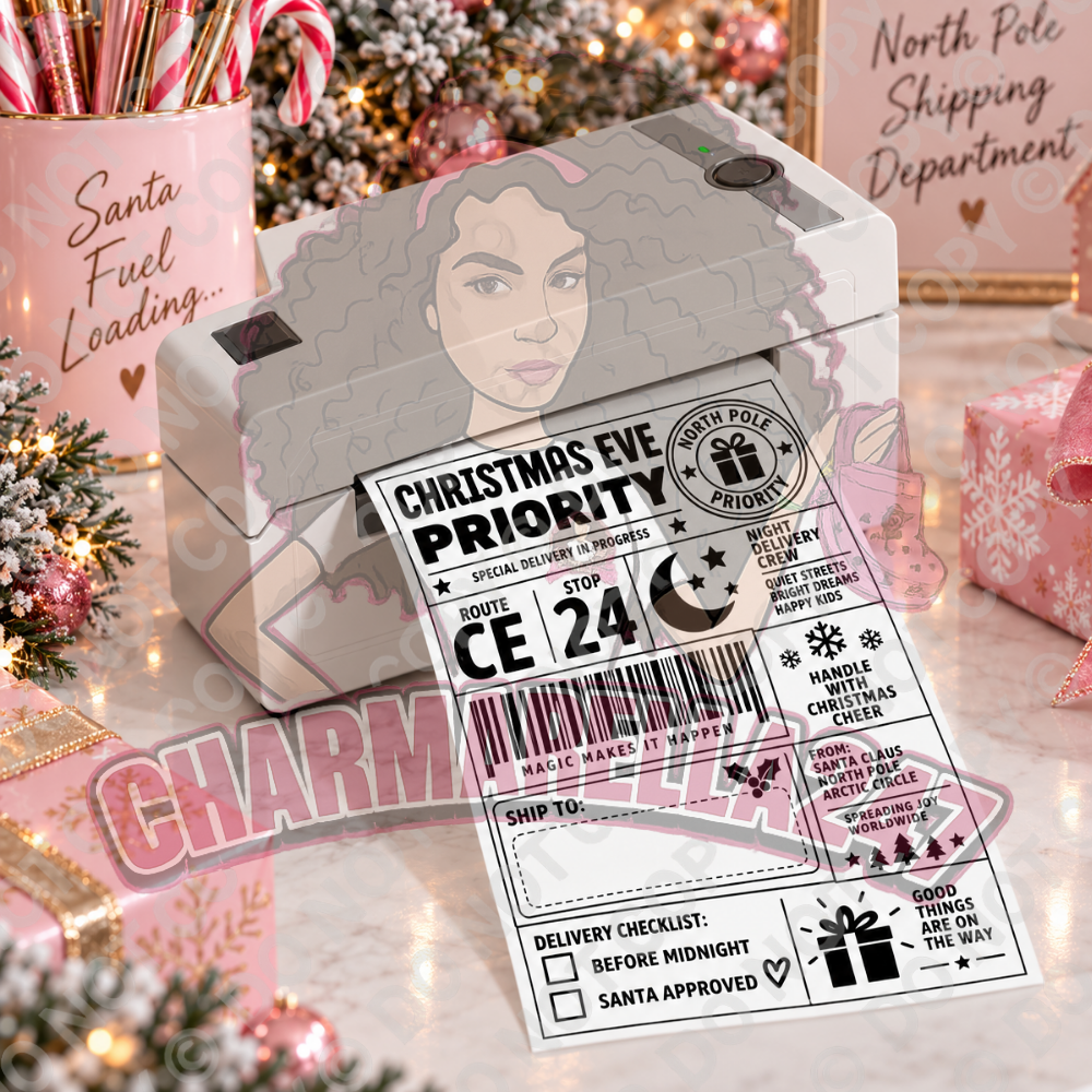 Personalised Christmas Festive 4x6 Parcel Labels – Pack of 10
