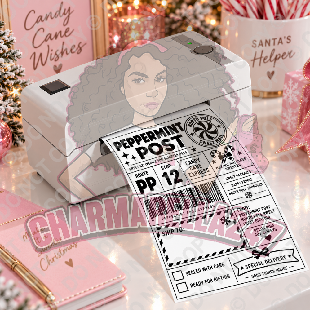 Personalised Christmas Festive 4x6 Parcel Labels – Pack of 10