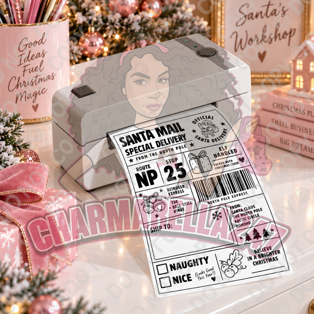 Personalised Christmas Festive 4x6 Parcel Labels – Pack of 10