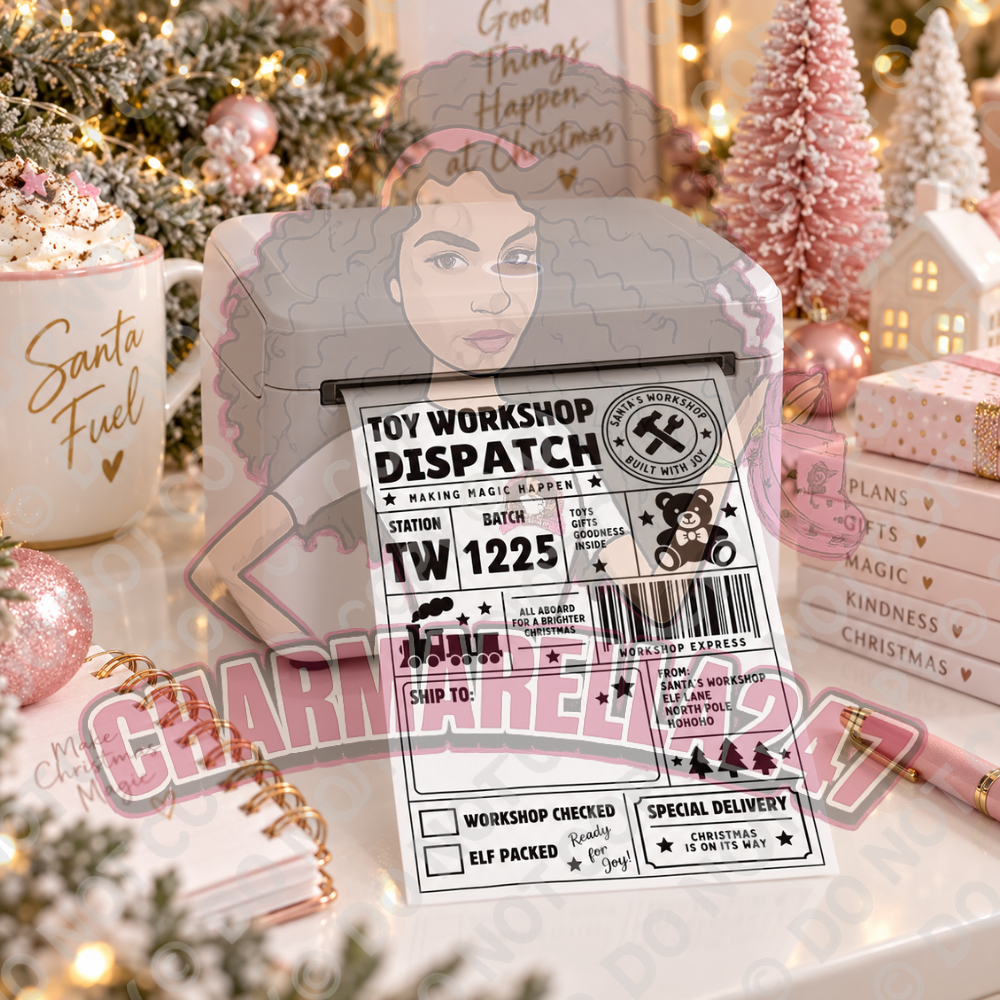 Personalised Christmas Festive 4x6 Parcel Labels – Pack of 10