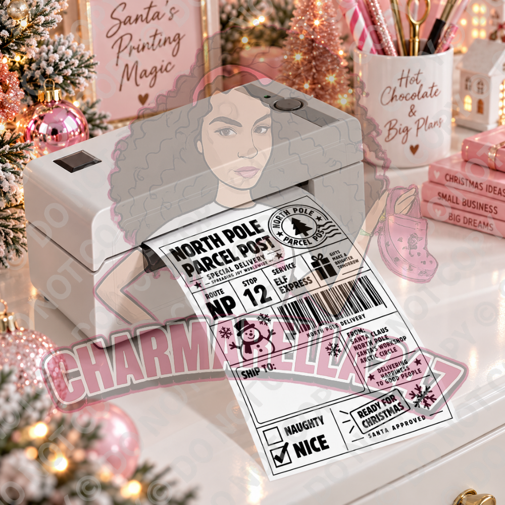 Personalised Christmas Festive 4x6 Parcel Labels – Pack of 10