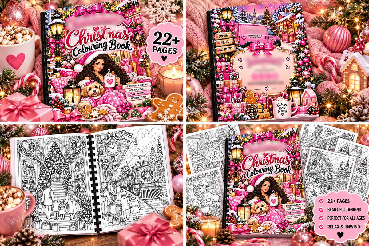 Christmas-Xmas A4 Colouring Book