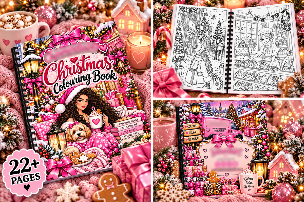Christmas-Xmas A4 Colouring Book