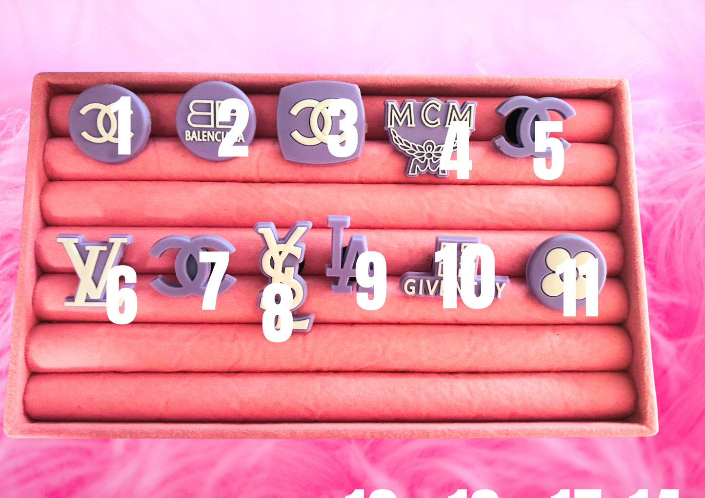 Lilac PVC Charms