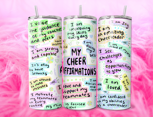 My Cheer Affirmations 20oz Tumbler