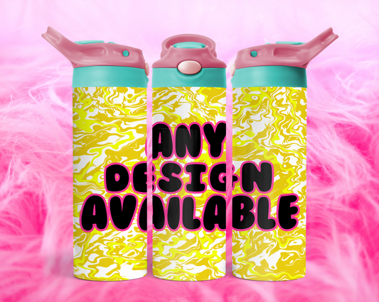 20oz Flip Top Bottles (Colourful Lids) (with image upload)