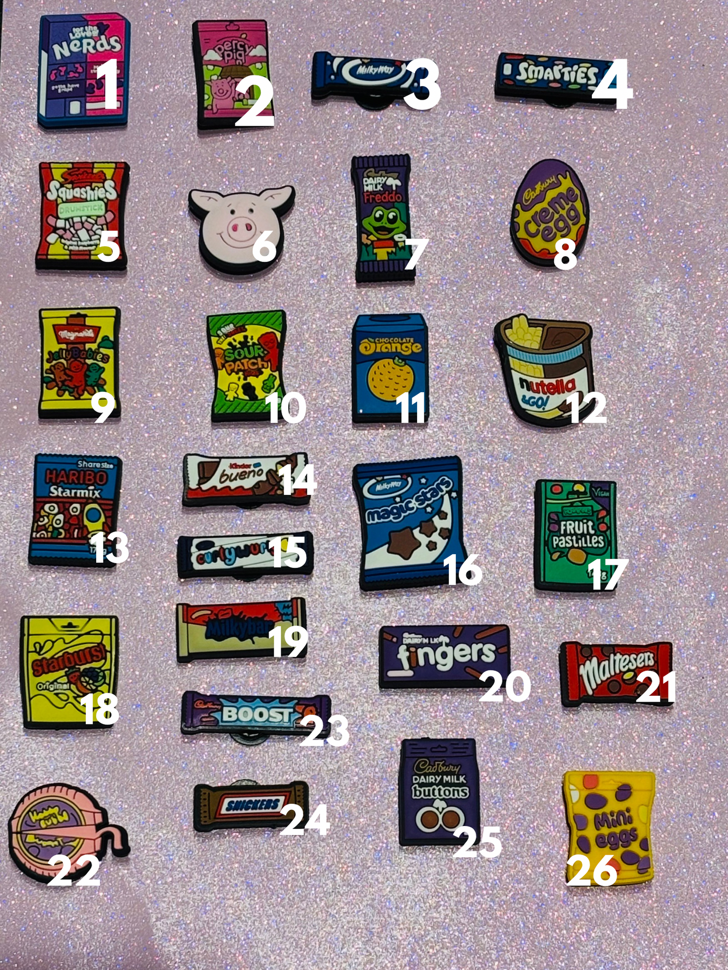 Food PVC Charms