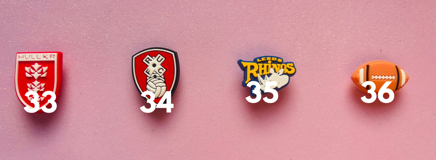 FOOTBALL/SOCCER PVC Charms