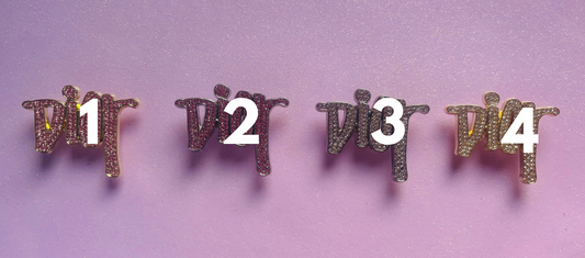 BIG & SMALL D WORD Metal Charms