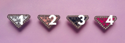 BLINGY P TRIANGLES  Metal Charms