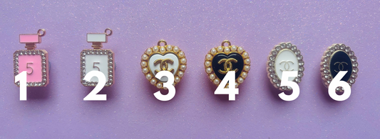 SMALL C Metal Charms