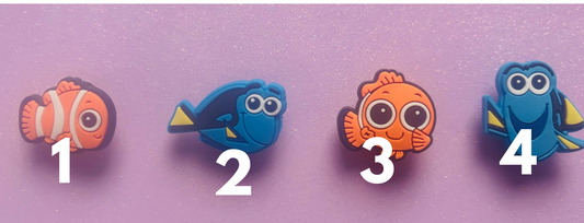 FIND1NG N3M0 F1SH  PVC Charms