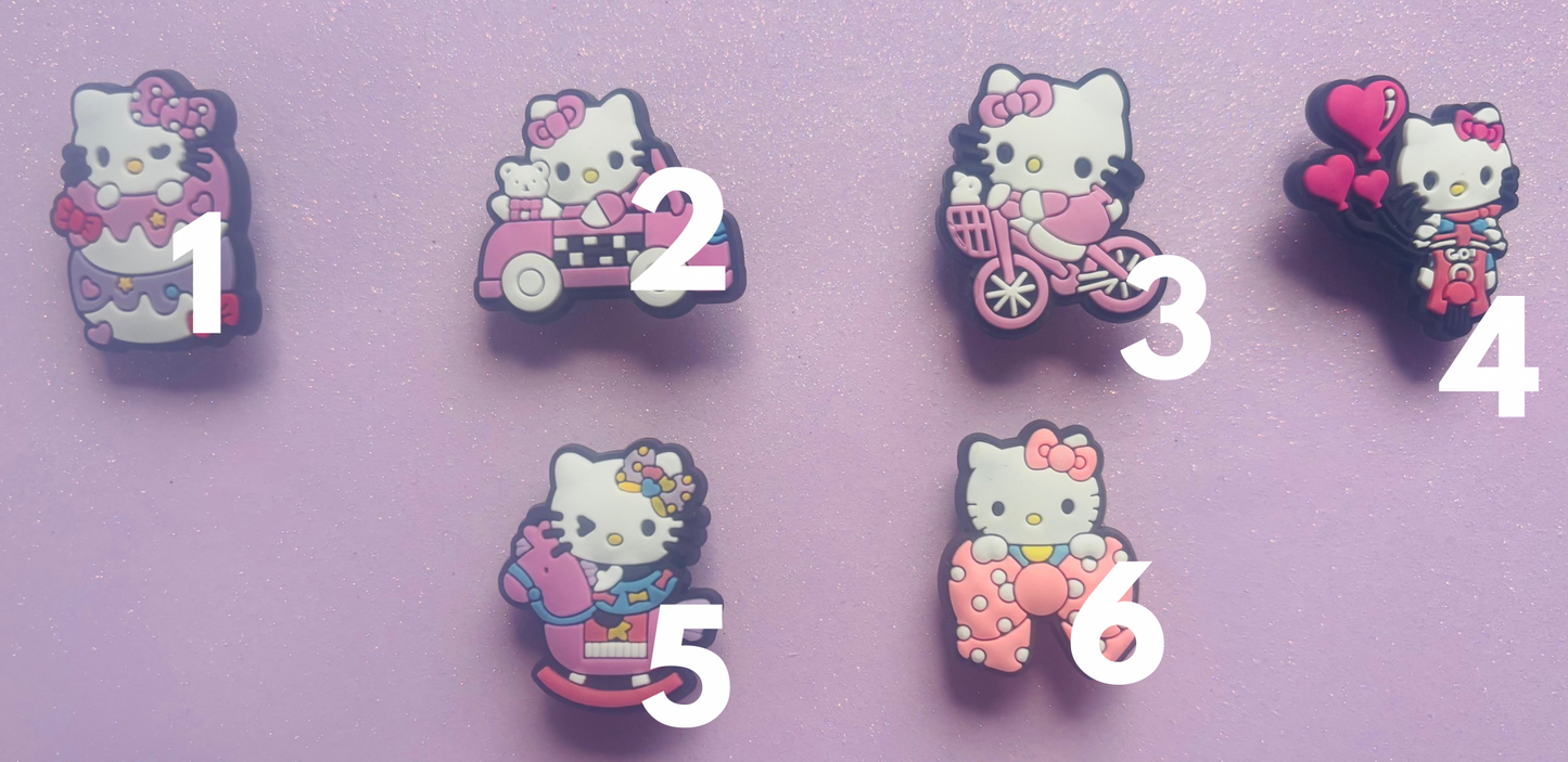 HELL0 K1TTY  PVC Charms