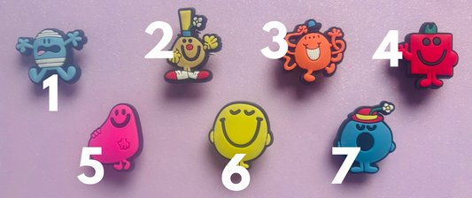 MR MEN  PVC Charms