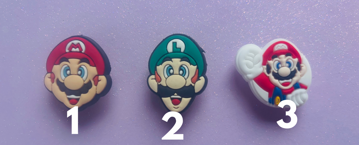 M@R10 & LU1G1 PVC Charms
