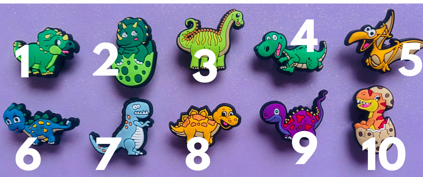 DINOSAUR PVC Charms