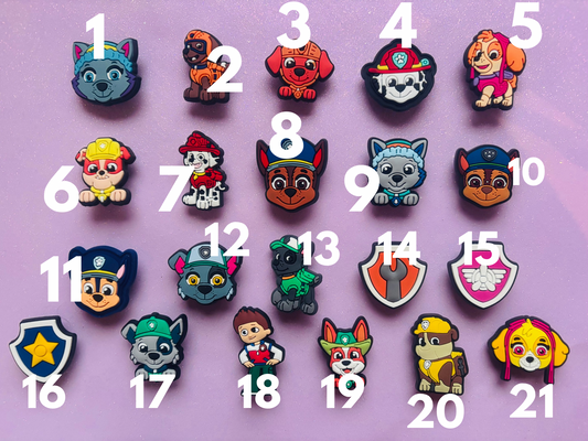 P P@TROL PVC Charms