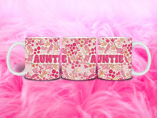 Auntie Floral 11oz Mug